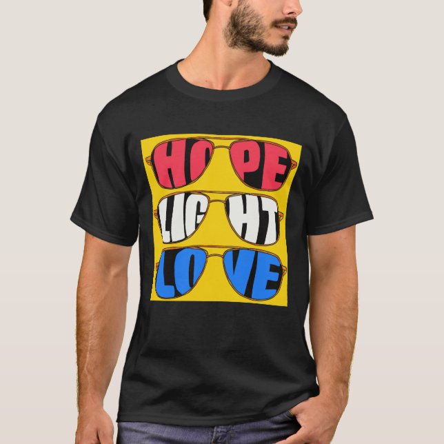 Camiseta "Hope Light Love Biden Men's Tshirt" (Frente)