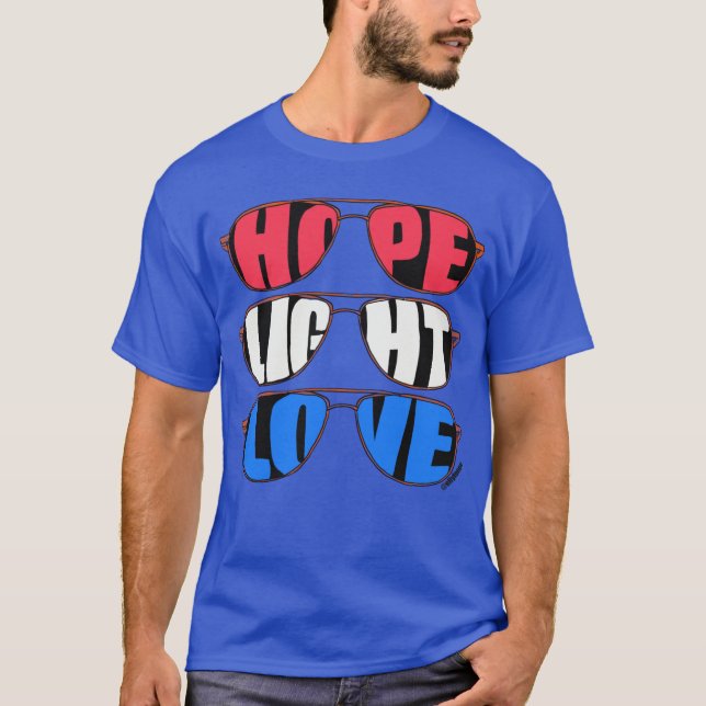 Camiseta "Hope Light Love Men's T-Shirt" (Frente)