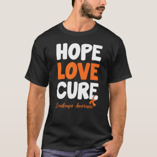 Camiseta Hope Love Cure Aml Leukemia Sensibilização
