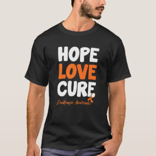Camiseta Hope Love Cure Aml Leukemia Sensibilização