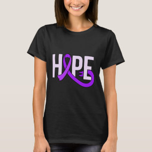 Camiseta Hope Ribbon Roxo Heimerheimer's Disease Awarenes