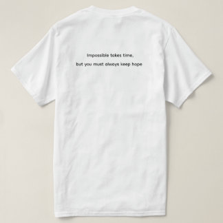 Camiseta Hope Takes Time – Inspirational Clock & Butterfly 