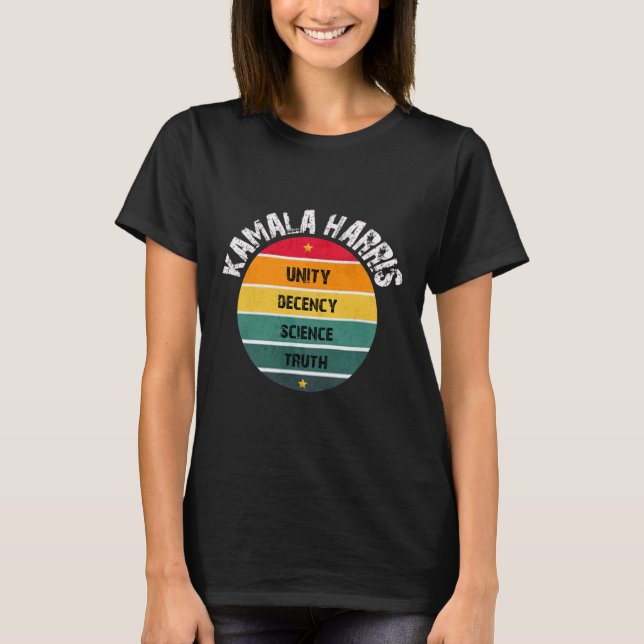 Camiseta "Hope Unity Decency Science Truth Inauguration 202 (Frente)