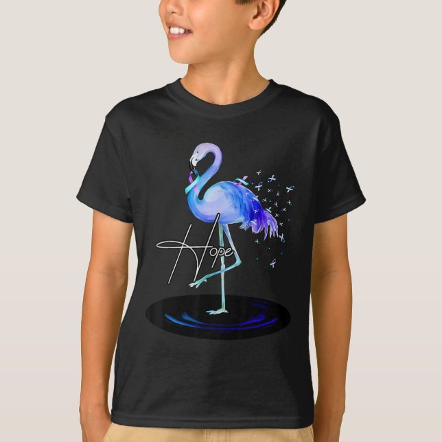 Camiseta Hope With Flamingo Suicide Prevention Awareness  (Frente)