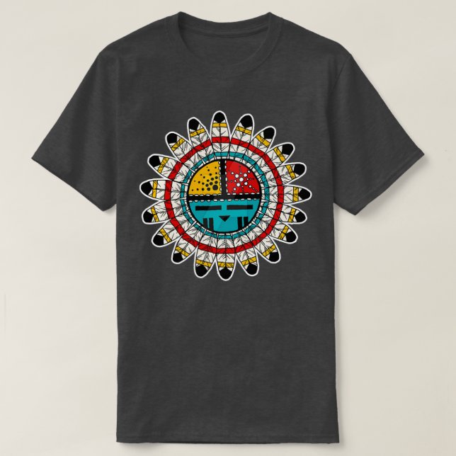 Camiseta Hopi Kachina design Nativo Americano  (Frente do Design)
