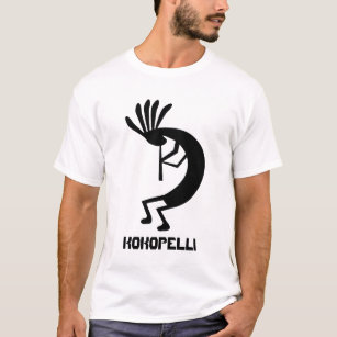 Camiseta Hopi Kokopelli Mens Basic White T Shirt