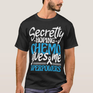 Camiseta Hoping Chemo me dá superpoderes - Survivo do Cance