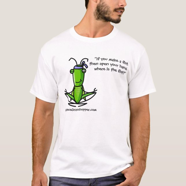 Camiseta hopper-meditating_DarkTS, "se você faz um punho, (Frente)