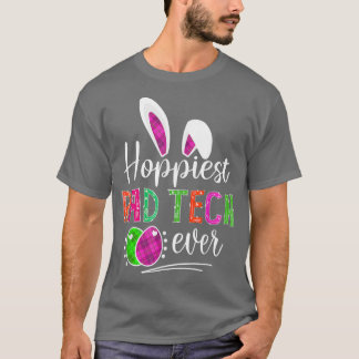 Camiseta Hoppiest Rad Tech Ever Bunny Ears Buffalo Xadrez E