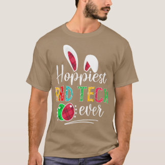 Camiseta Hoppiest Rad Tech Ever Bunny Ears Buffalo Xadrez E