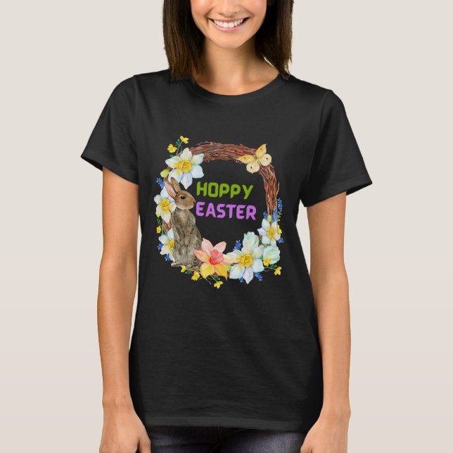 Camiseta Hoppy Easter Bunny (Frente)