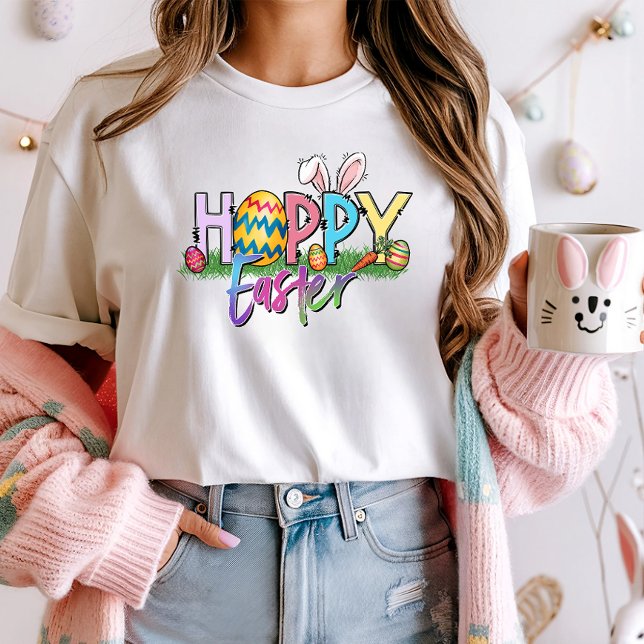 Camiseta Hoppy Easter Bunny Egg Hunt (Criador carregado)