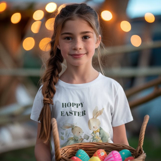Camiseta Hoppy Easter | Bunny Kids T-Shirt  (Criador carregado)