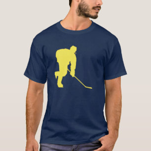 CAMISETA HÓQUEI AZUL E DOURADO