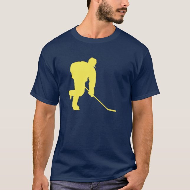 CAMISETA HÓQUEI AZUL E DOURADO (Frente)