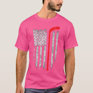 Camiseta Hóquei Bandeira Americana Hóquei