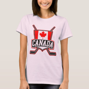 Camiseta Hóquei Canadá de Shirsey do nome & do número