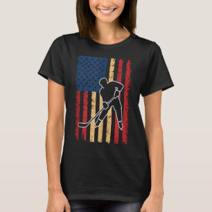 Camiseta Hóquei da Bandeira Americana