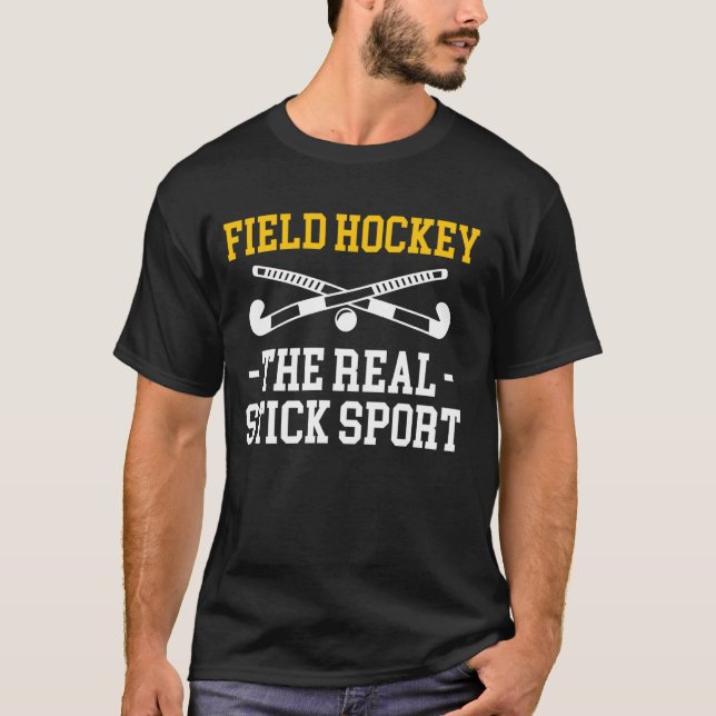 Camiseta Hóquei de Campo O Verdadeiro Esporte com Taco (Frente)