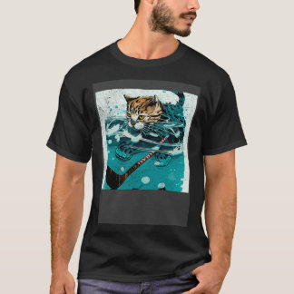 Camiseta Hóquei de Gato Subaquático