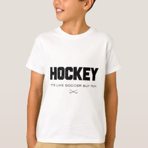 Camiseta Hóquei É Como Futebol Mas Divertido Amante De Hóqu