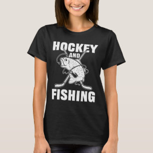 Camiseta Hóquei E Pesca Hóquei No Gelo Caça De Peixes