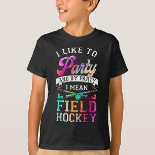 Camiseta Hóquei em Campo Eu Gosto de Festa E Por Festa Eu Q