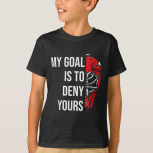 Camiseta Hóquei em Campo Negar Gols Hóquei no Gelo Goleiro