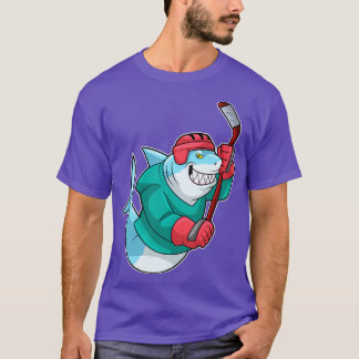 Camiseta Hóquei em gelo com capacete de hóquei em gelo