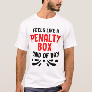 Camiseta Hóquei Engraçado Sente-se Como Um Hóquei da Caixa 
