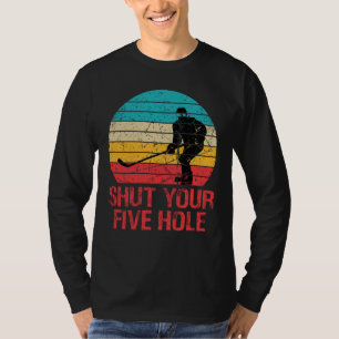 Camiseta Hóquei Fecha o Seu Buraco Retro Vintage 70's 80's