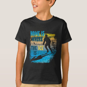 Camiseta Hóquei - Lar é Onde Está o Gelo - Hóquei com Estil