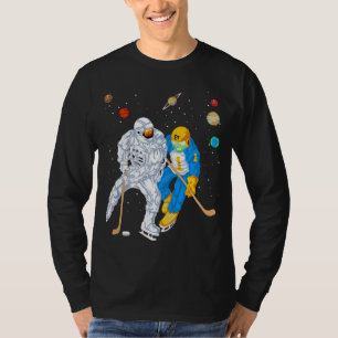 Camiseta Hóquei no gelo astronauta