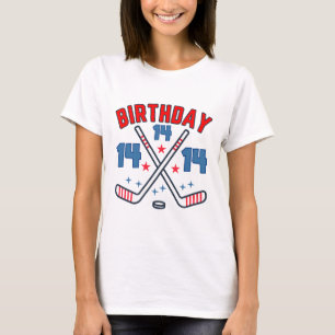 Camiseta Hóquei no Gelo Catorze Aniversário Menino 14º Fest
