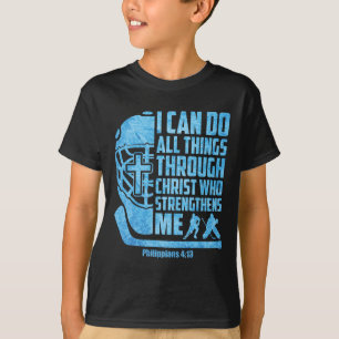 Camiseta Hóquei no Gelo Cristão Jesus Religioso Meninos Cri