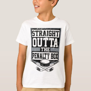 Camiseta Hóquei no Gelo Diretamente da Caixa de Penalidade 