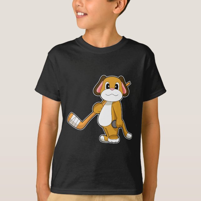 Camiseta Hóquei no gelo dos cães (Frente)