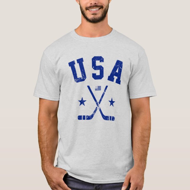 Camiseta Hóquei no gelo dos EUA (Frente)