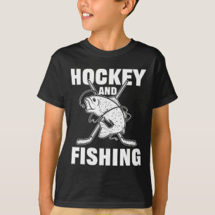 Camiseta Hóquei No Gelo E Pesca De Peixes Caça