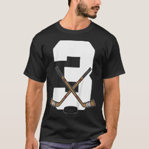 Camiseta Hóquei no Gelo Infantil Meninos Toddler Aniversári