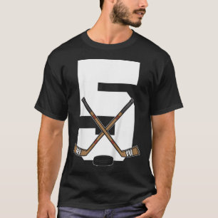Camiseta Hóquei no Gelo Infantil Meninos Toddler Meninos 5º