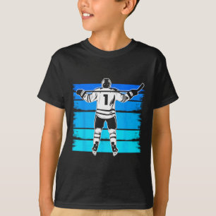 Camiseta Hóquei no Gelo Meninos Número 1 1º Aniversário 1 A