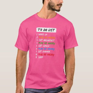 Camiseta Hóquei No Gelo Para Fazer Lista Para O Dia Perfeit