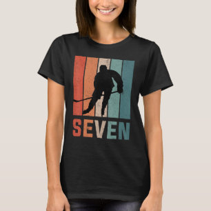 Camiseta Hóquei no Gelo Retro Hóquei em 7 de 7 Anos