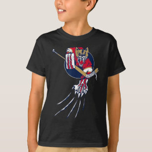 Camiseta Hóquei Puma Leão Gato Gelo Selva Fera Goleiro Log