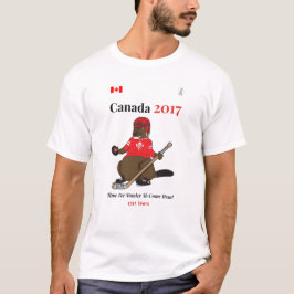 Camiseta Hóquei Stanley do castor de Canadá 150 em 2017