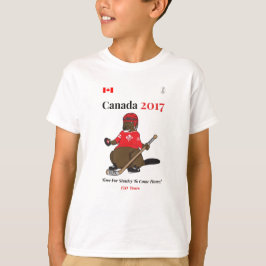 Camiseta Hóquei Stanley do castor de Canadá 150 em 2017