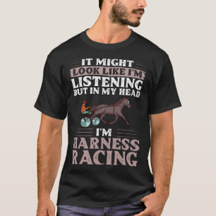 Camiseta Hor de Trote da Corrida de Cavalo de Corrida de Ha