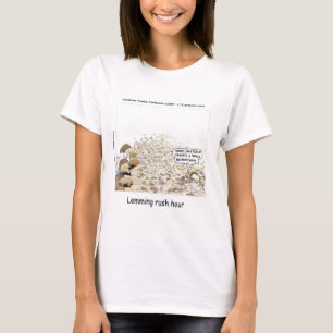 Camiseta Hora da Corrida dos Lemmings Divertido