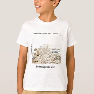 Camiseta Hora da Corrida dos Lemmings Divertido